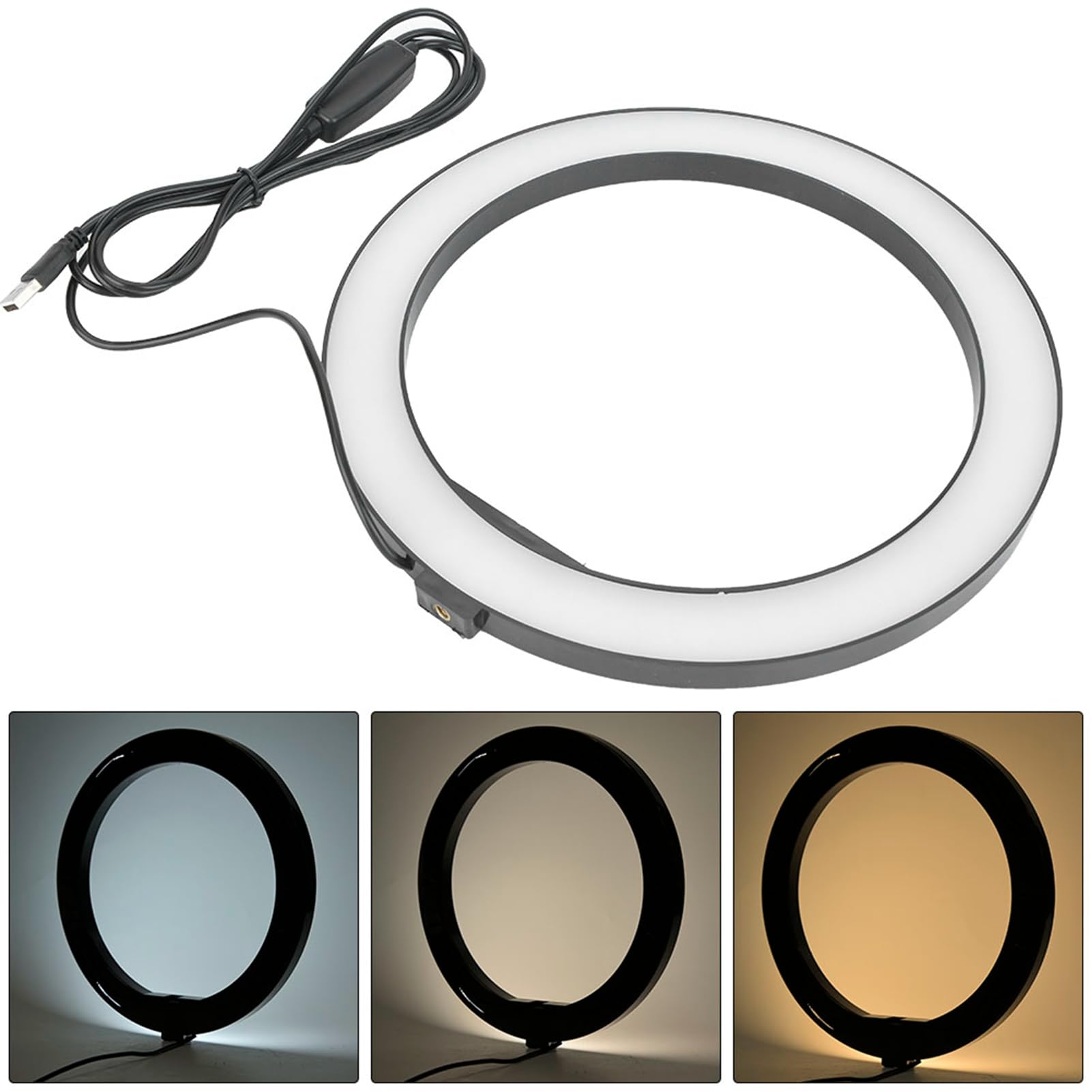 CHICIRIS 12W LED -Ringlicht: 10 -Zoll 10 Zoll Fülllampe mit der Handy Getriebeklemme und der Lebensdauer Stütze Lichtmodi