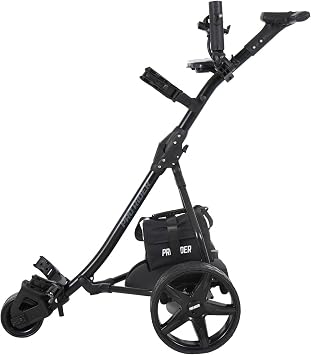 Pro Rider Electric Golf Trolley With 9 Speed Settings, Auto Distance Function, Powerful 200W Motor, Extra Grip Wheels, Easy To Assemble Complete with £130 Worth Of Accessories 18 AND 36 Hole Models