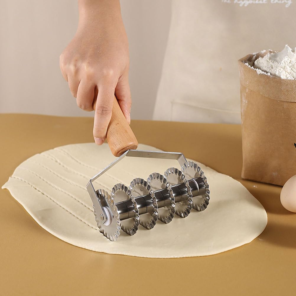 BESTOYARD Emporte-pièce en acier inoxydable pour pâtisserie, pâte à pizza, pâtes, nouilles, pâtisseries