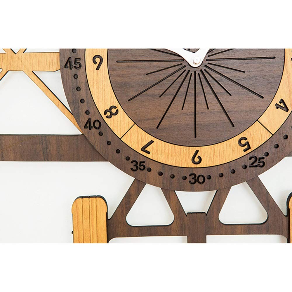 Zegar ścienny Creative Aircraft Decoration Wall Mute Prosty Zegar Kwarcowy MDF