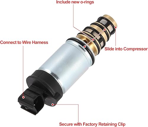 Miniatura 2 de X AUTOHAUX Válvula de presión del compresor de la válvula electromagnética de control del compresor de CA 00304880 para Chevrolet Cruze 1.8L 2011