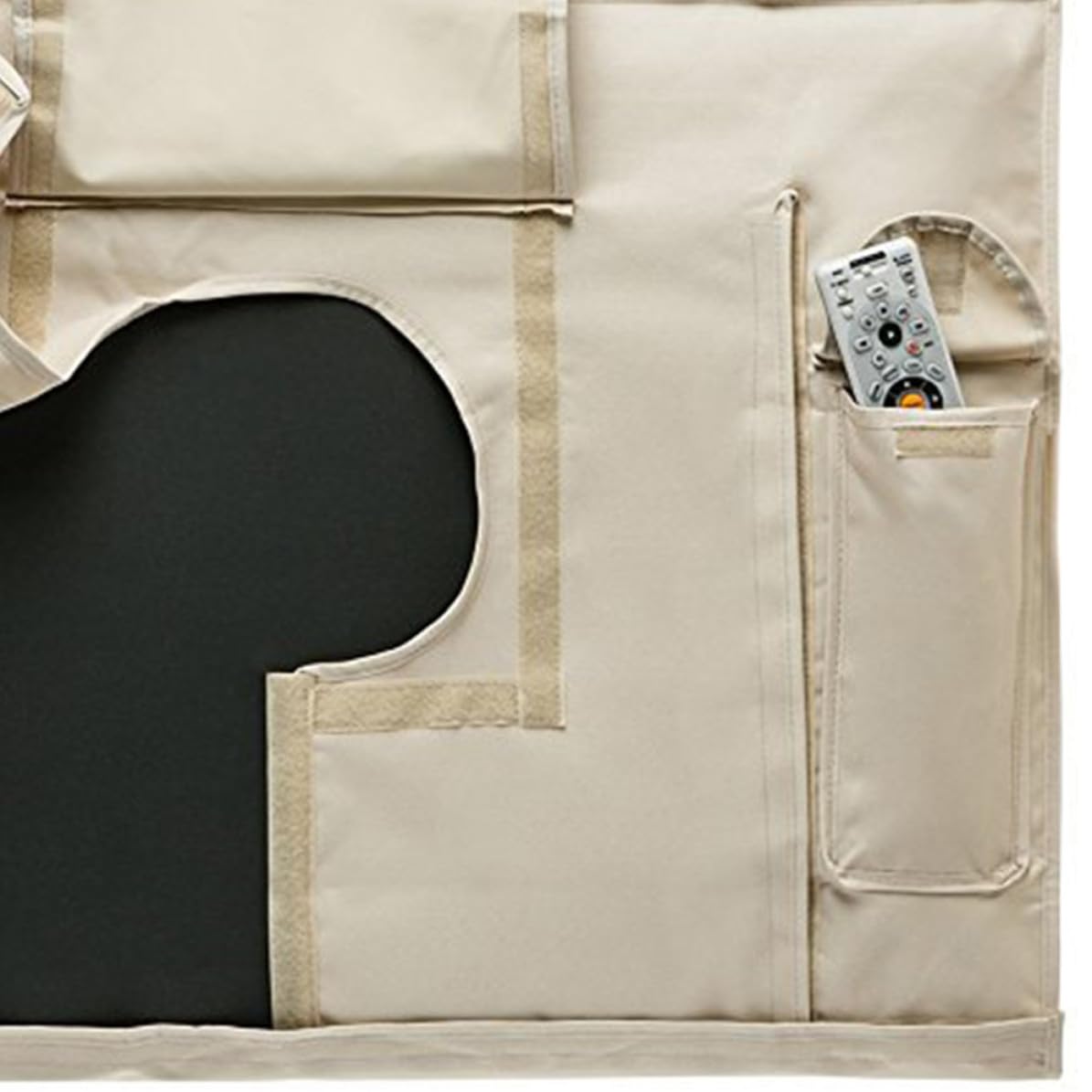 Copertura Resistente alle Intemperie Televisori per Tv Oxford Pvc Color Kaki Protezione 360 Gradi da Esterno da Giardino