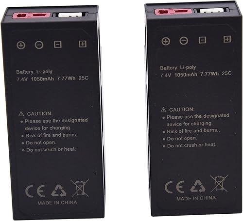 Miniatura 6 de Blomiky 7.4V 2S 1050mAh 7.77Wh Batería recargable Lipo y cable de cargador de repuesto para camiones H16 H16BM H16PL H16DR RC  H16 2S Batería 2