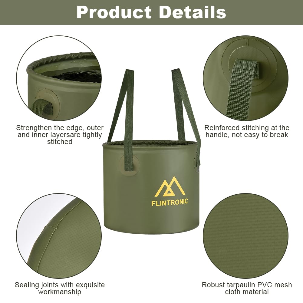 flintronic Folding Water Bucket - Image 2