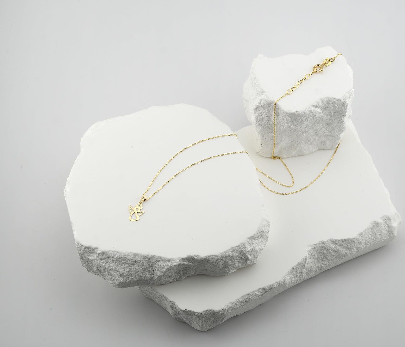 LAMUR Halskette damen, aus 585er-Gold, Kette für Damen