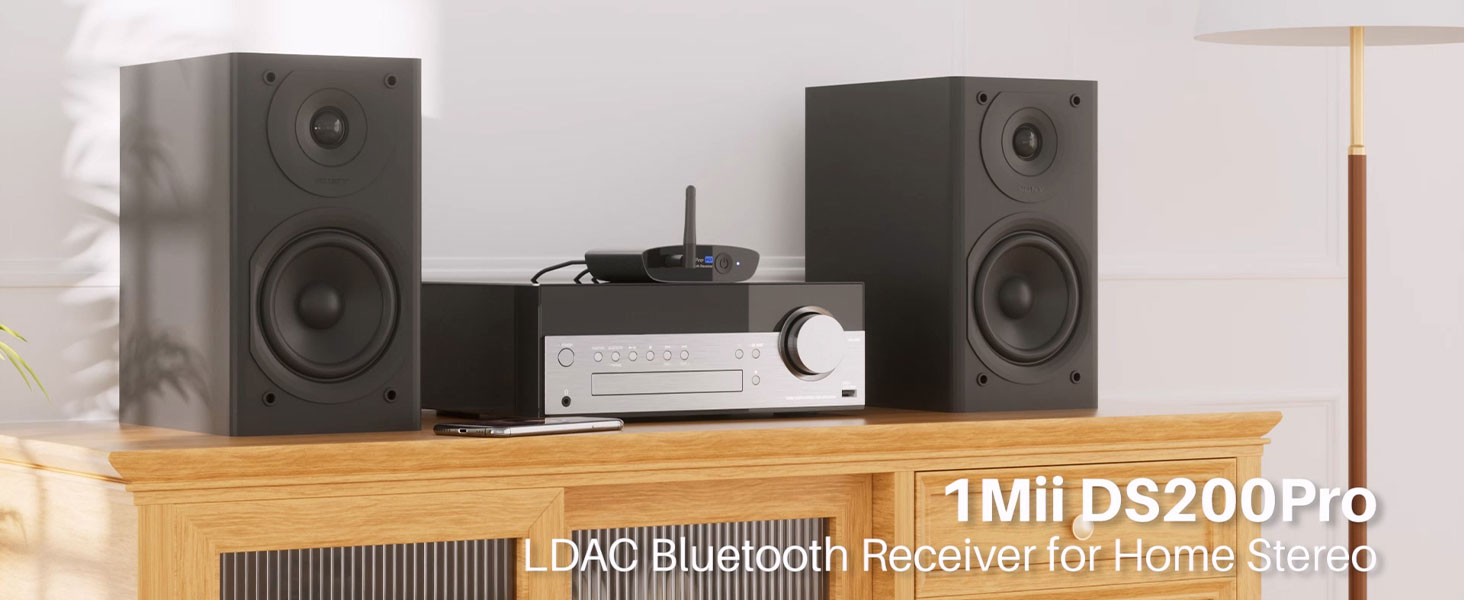 1Mii DS200Pro Long Range Bluetooth 5.3 Receiver with Audiophile