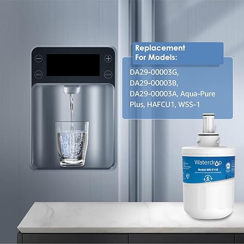 Miniatura 4 de Waterdrop DA29-00003G Filtro de agua para refrigerador, repuesto para Samsung DA29-00003G, DA29-00003B, DA29-00003A, Aqua-Pure Plus, HAFCU1,