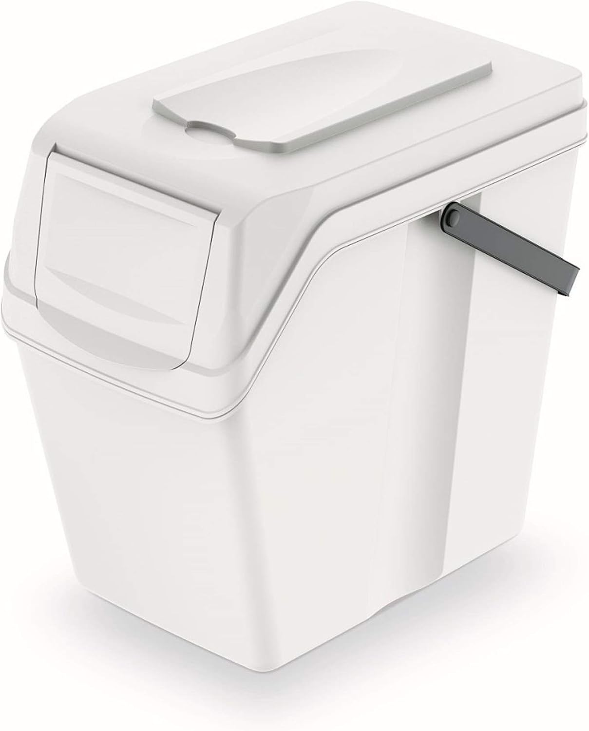 Prosperplast 25 L Recycling Bin, Plastic Sortibox with White Lid, 40.2 (L) x 24 (W) x 37.7 (H) cm