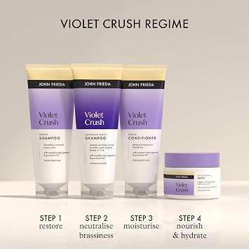 John Frieda Violet Crush Purple Conditioner 250ml Blonde Hair