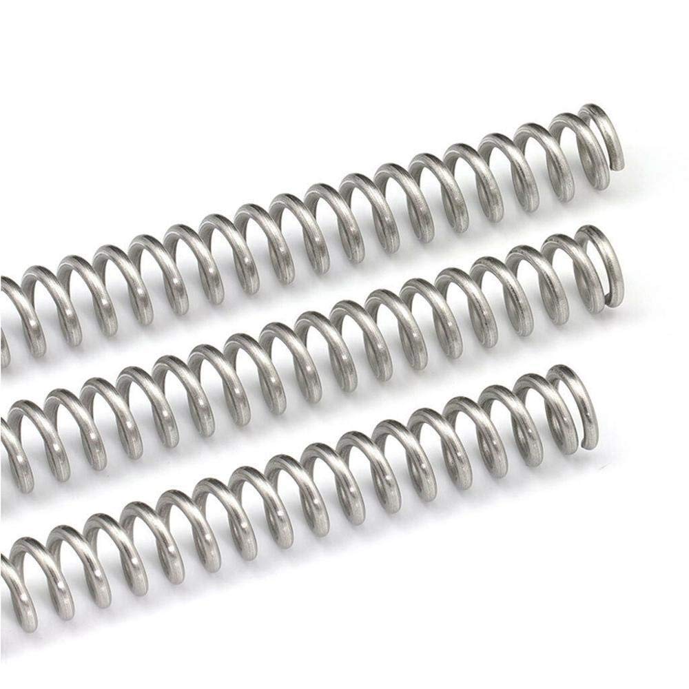 Set Di 10 Molle A Compressione Y-tipo In Acciaio Inox 304 – Diametro 18 Mm, Lunghezza 10-50 Mm, Filo 1,5 Mm. Superficie Liscia, Forza Uniforme E Rimbalzo Stabile!