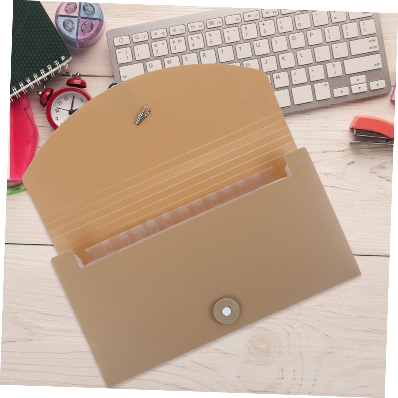 Ciieeo Cartella Portadocumenti Espandibile in Plastica Pp e Etichette Colorate Per Organizzare File e Resistente