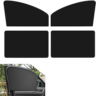 4PCS Auto Window Shade, Magnetic Side Window Sun Shade, Block Light Car Window Covers, Heat Insulation and UV Protection Car Curtain, Universal Interior Accessories