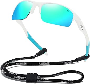Bevi Polarized Sports Sunglasses TR90 Frame UV Protection for Men and Women Cycling Baseball Running Golf