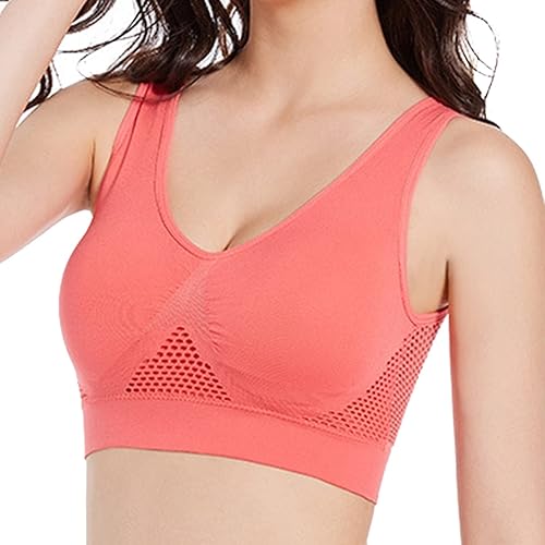 Generic Breathable Bras for Women No Steel Ring Plus Size Soft Cool Liftup Air Bra No Underwire High Support Underwear