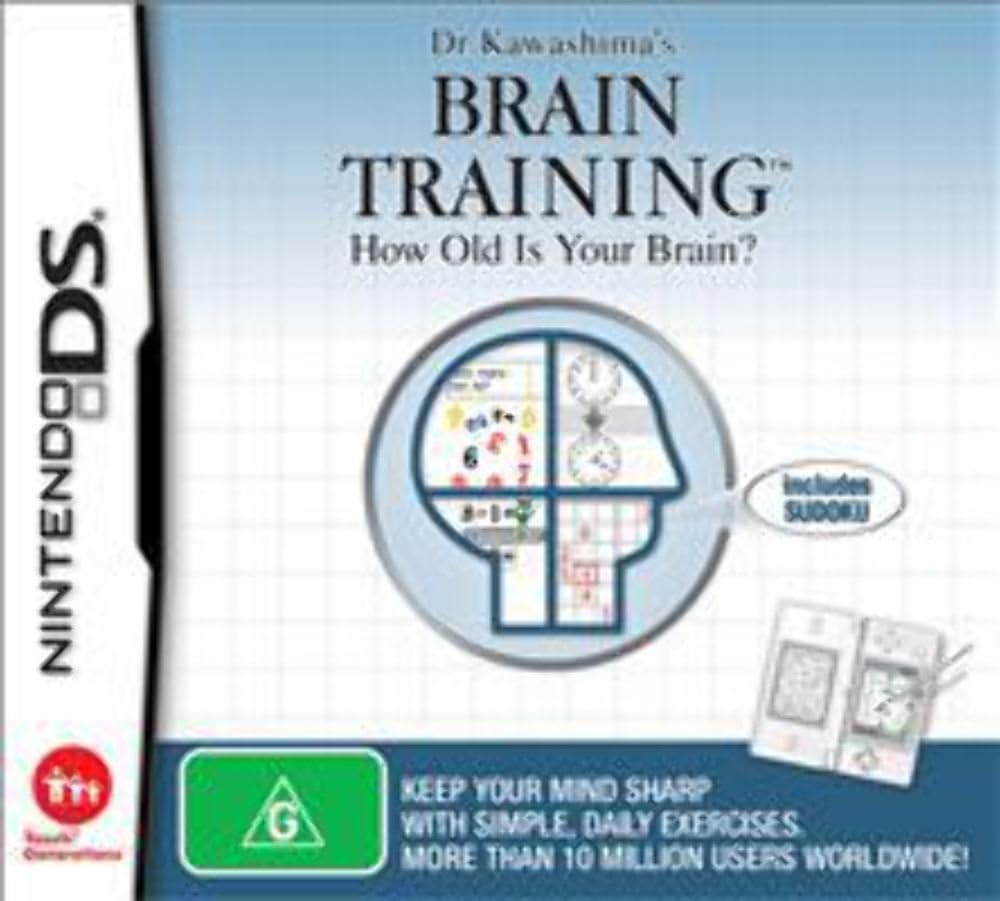 Dr Kawashima Brain Training How Old Is Your Brain Game DS