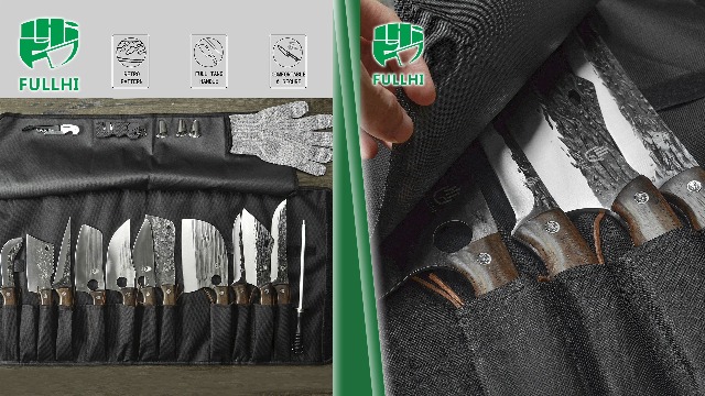 Watch FULLHI 17pcs Butcher Chef Knife Set on Amazon Live