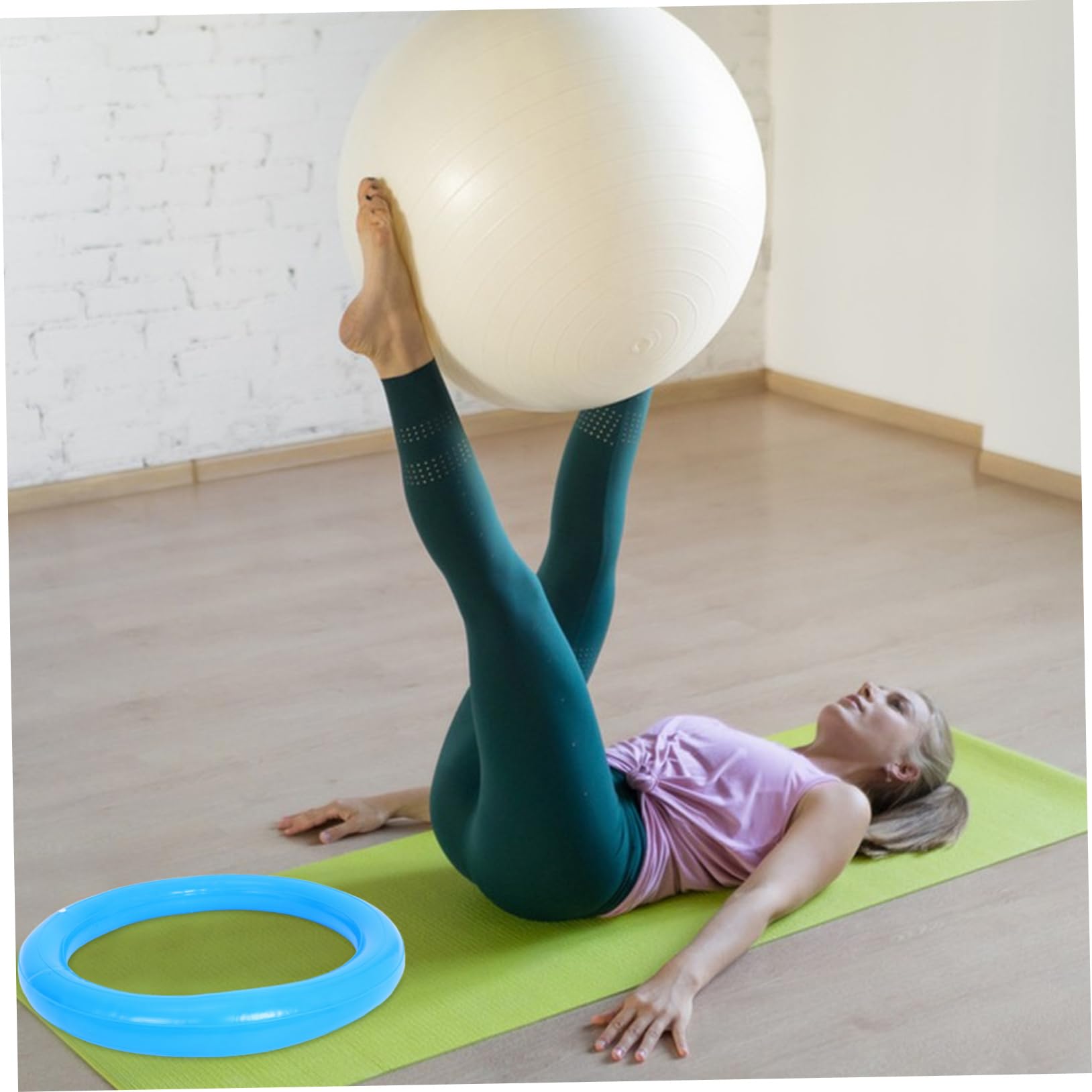 TOYANDONA Base per Yoga in PVC Antiscivolo Resistente per Palestra Casa Stabilità Esercizi Multifunzione
