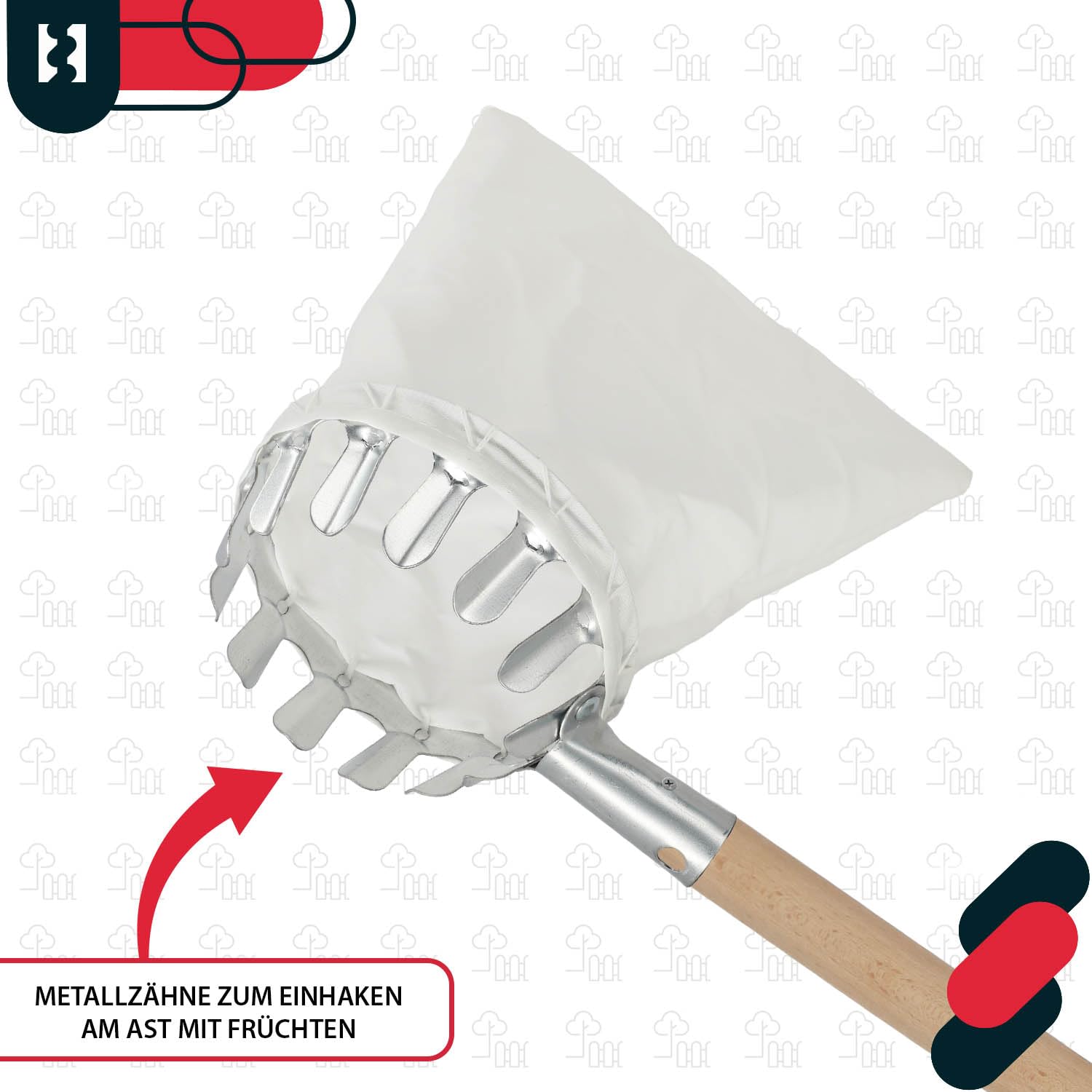 KOTARBAU® Obstpflücker mit 164 cm langem Stiel Erntehelfer