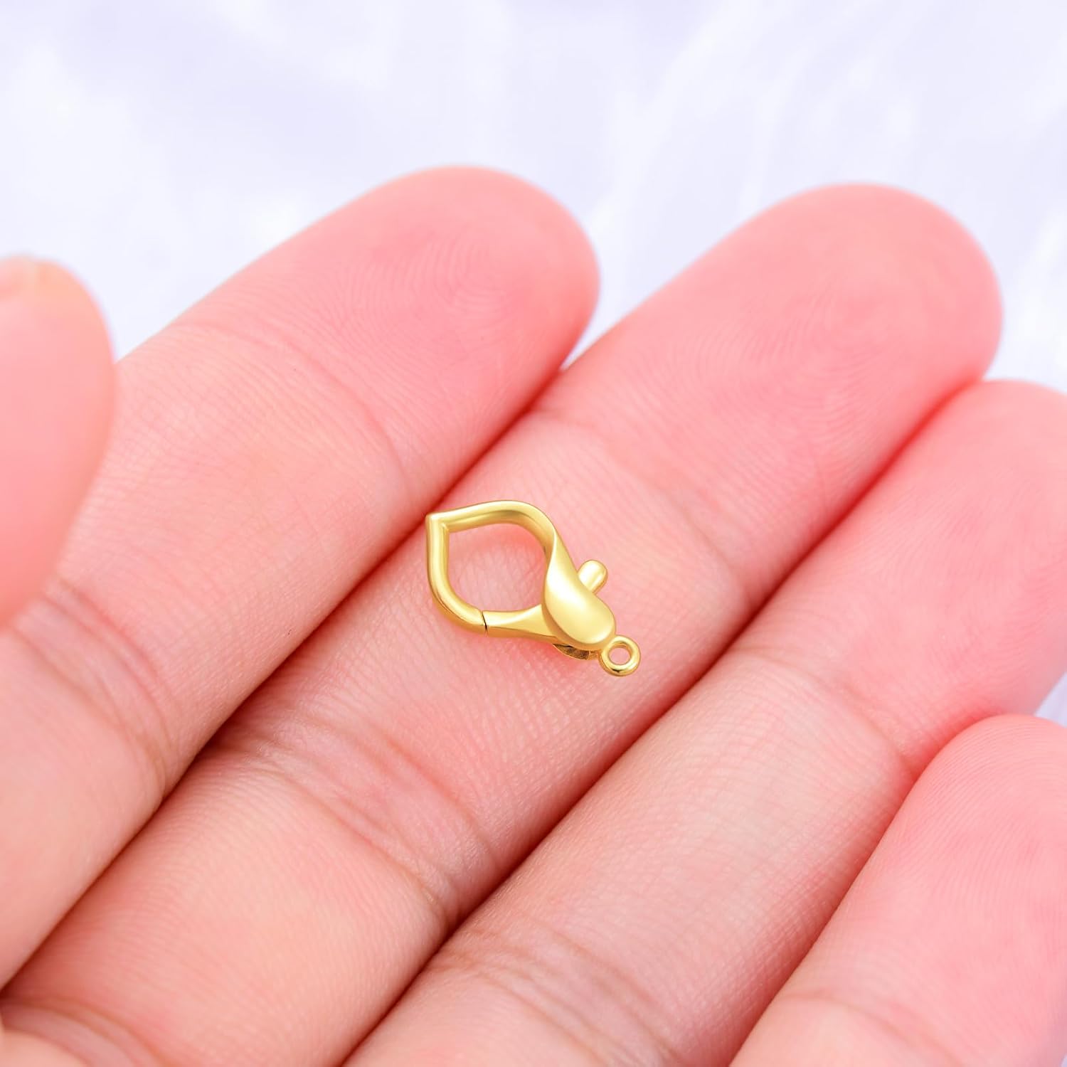14K Yellow Gold Clasp for DIY Necklace Bracelet Jewelry Making, Lobster Clasp Extender Necklace Clasp Connector Bracelet Extension(Style 1)