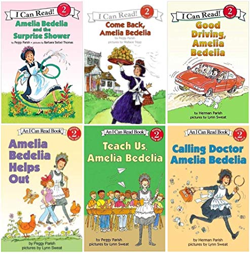 Image of I Can Read Amelia Bedelia 6 Pack Set, Level 2 (Amelia Bedelia Helps Out, Good Driving Amelia Bedelia, Calling Doctor Amelia Bedelia, Come Back Amelia Bedelia, Amelia Bedelia and the Surprise Shower, Teach Us Amelia Bedelia)