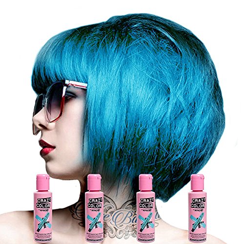 X4 Renbow Crazy Color Conditioning Hair Colour Cream 100ml - Bubblegum Blue by Renbow Cover