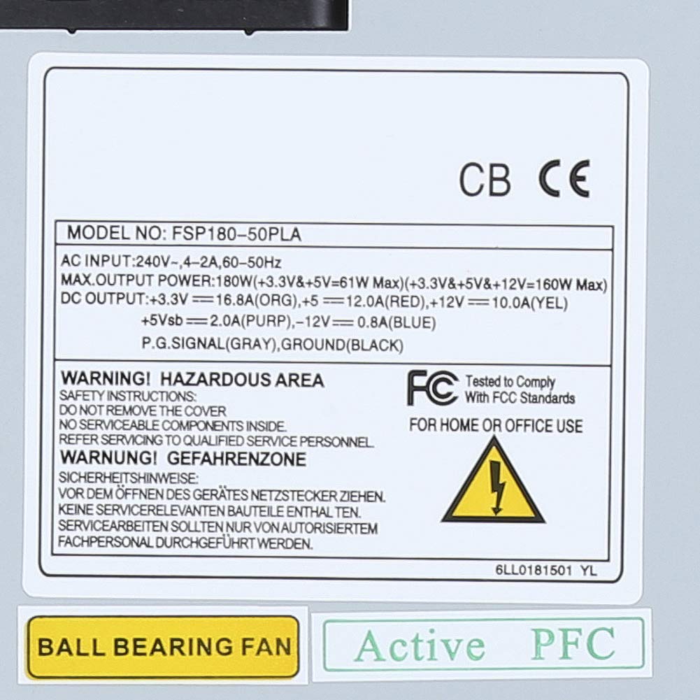 Mały Zasilacz 1U 160W, FSP180-50PLA AC 220V