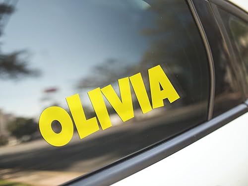 Miniatura 4 de Calcomanía de vinilo personalizada con nombre compatible con vaso, laptop, RV, camiones, teléfonos, barcos, cascos, botellas, automóviles y vehículos