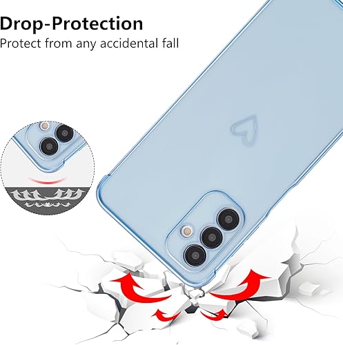 Miniatura 3 de ZTOFERA Funda para Samsung Galaxy A54 5G, bonito borde chapado con diseño de corazones de amor con protección de lente de cámara, para Galaxy A54 de