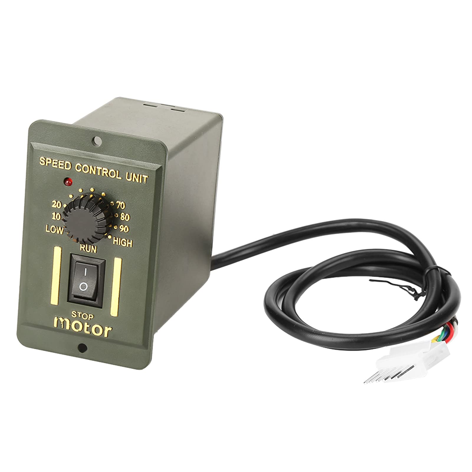 FTVOGUE 120 W AC 220 V Selbsthemmende Schneckengetriebemotorgeschwindigkeit Einstellbar mit Regler für Industrielle Automatisierung, Förderband, Tür, Tor (Untersetzungsverhältnis 25k)