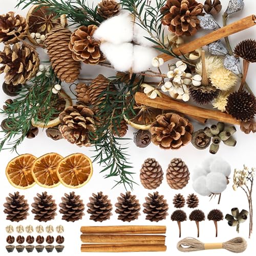 Prmape Weihnachtskranz Deko, Natur Dekoration Weihnachten,...