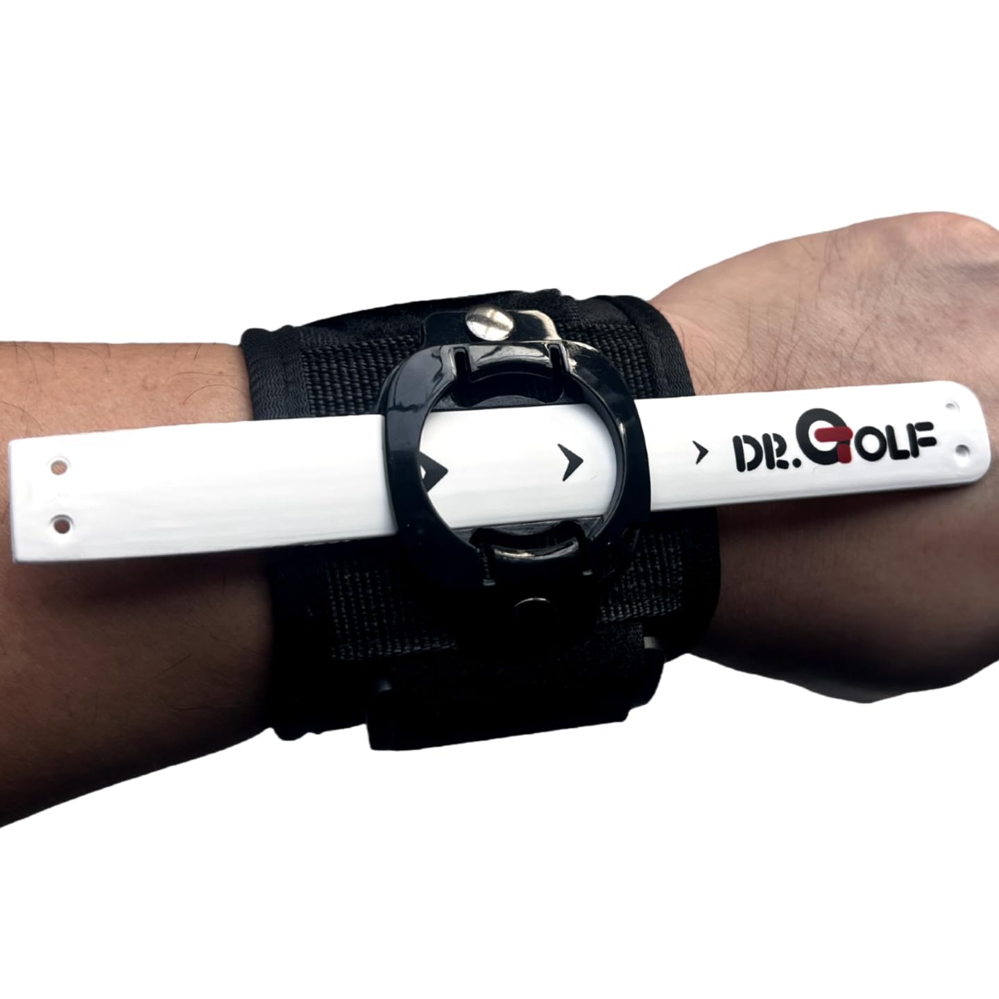 Golf Swing Trainer Aid & Wristband by Dr. Golf - Chipping Tool, Pitching Trainer, Wrist Hinge Corrector, Swing Analyzer for Practice, Men Women Beginners, Indoor Outdoor Use