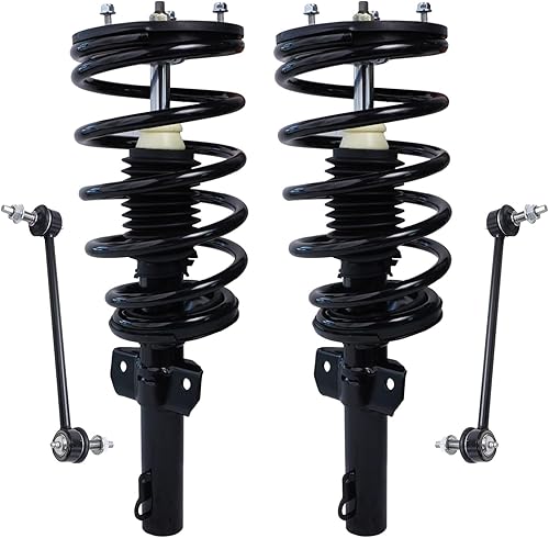 Miniatura 19 de Detroit Axle - Kit de 4 puntales delanteros para Dodge calibre 09-12, 2 puntales y muelles helicoidales 2 estabilizadores barra estabilizadora 2009