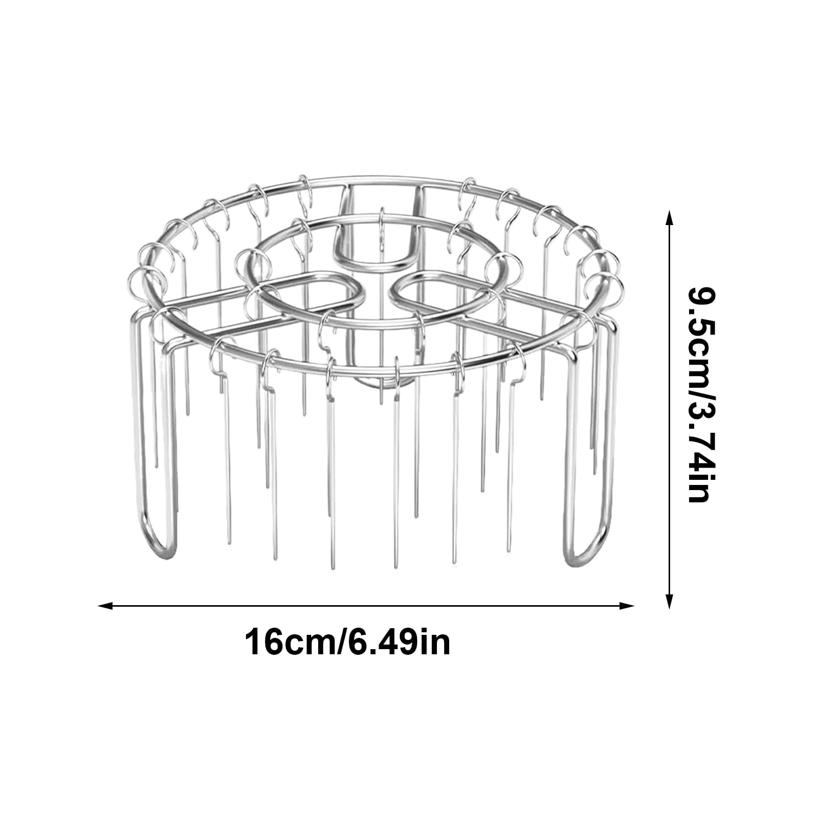 Skewer Stand - Air Fryer Rack | Vertical Skewers| Air Fryers Basket | Vertical Spit Stand | Barbecue Grilling Rack | Air Fryer Racks For Tacos Al Pastor, Shawarma, Chicken On Smoker Oven