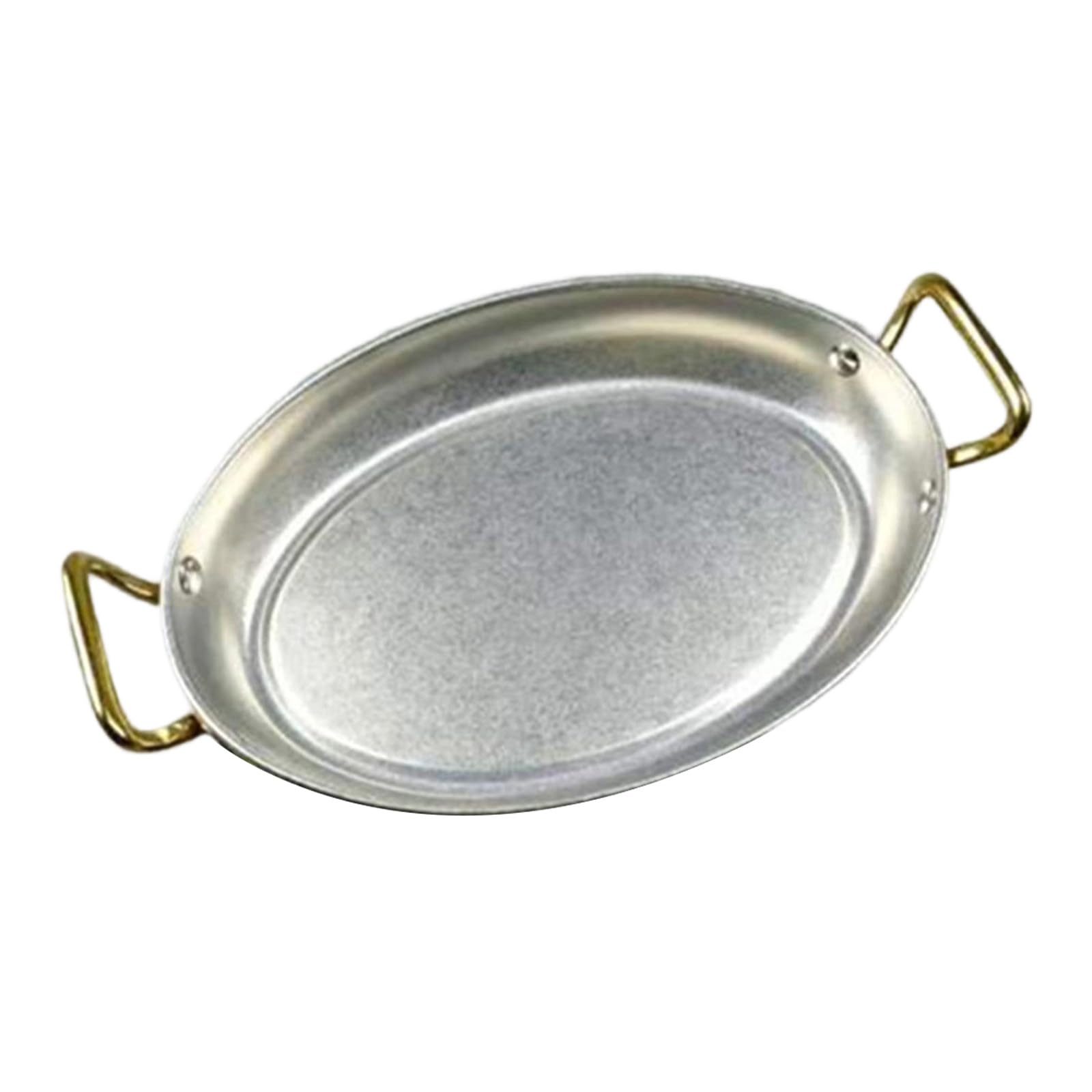 Btgghytr Retro Nonrust Steel Dinner Plate for Fine Dining and Family Gatherings Sturdy Rustproof Easy to Cleaning Rustless Dinner Plate