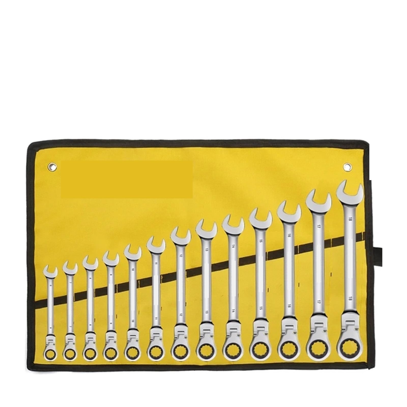 OLAQWENB Ratcheting Wrench Set,Combination Spanner kit, Hand Tools Socket Key Ratchet Set(13pcs)