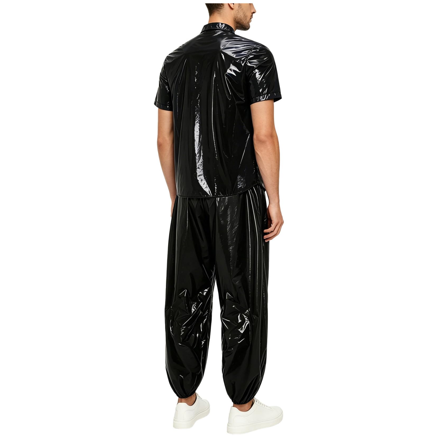 Brillante Outfit Uomo Sportswear Casual Due Pezzi Pantaloni Casual Estivi Combinaison Impermeabile