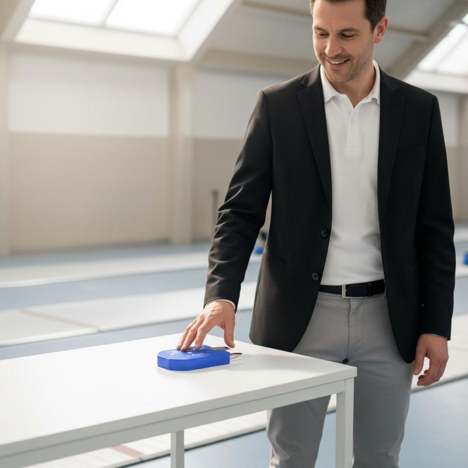 Sensore di Scherma Spada Uso Universale Sensore di Scherma Florettro Facile da Usare Attrezzatura Sportiva per Adulti, Gara, Allenamento