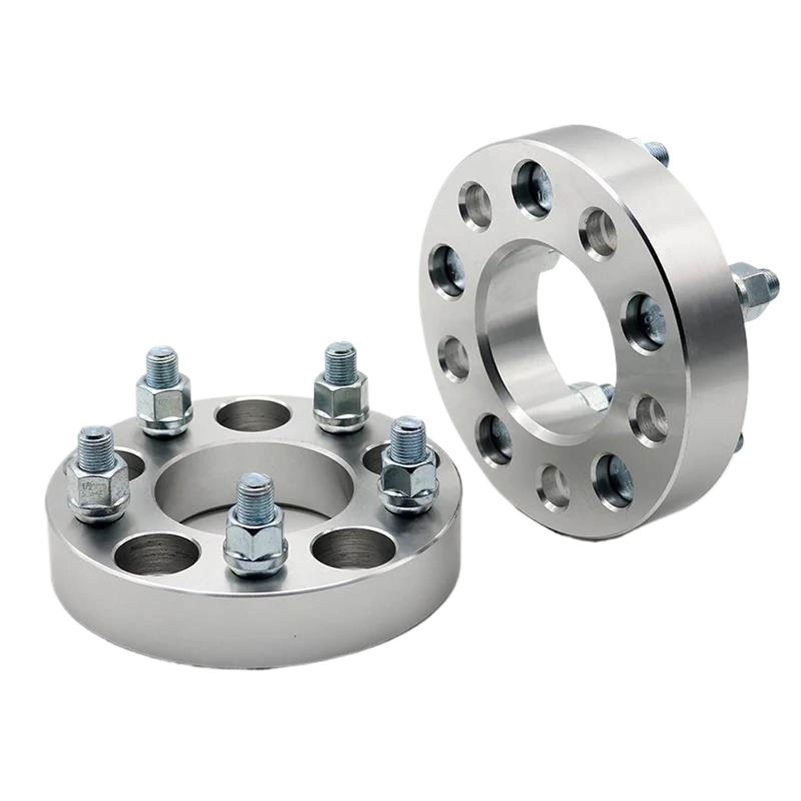 Distanzscheiben Spurplatten Für Suzuki Für Vitara 1998-2004 2 Stück PCD 5x139,7 CB 108 Mm Radadapter Flanschabstandshalter Passend Für 25/30/35/40/50/60 Mm M12XP1.25 Spurverbreiterung(2PCS 40mm Silver