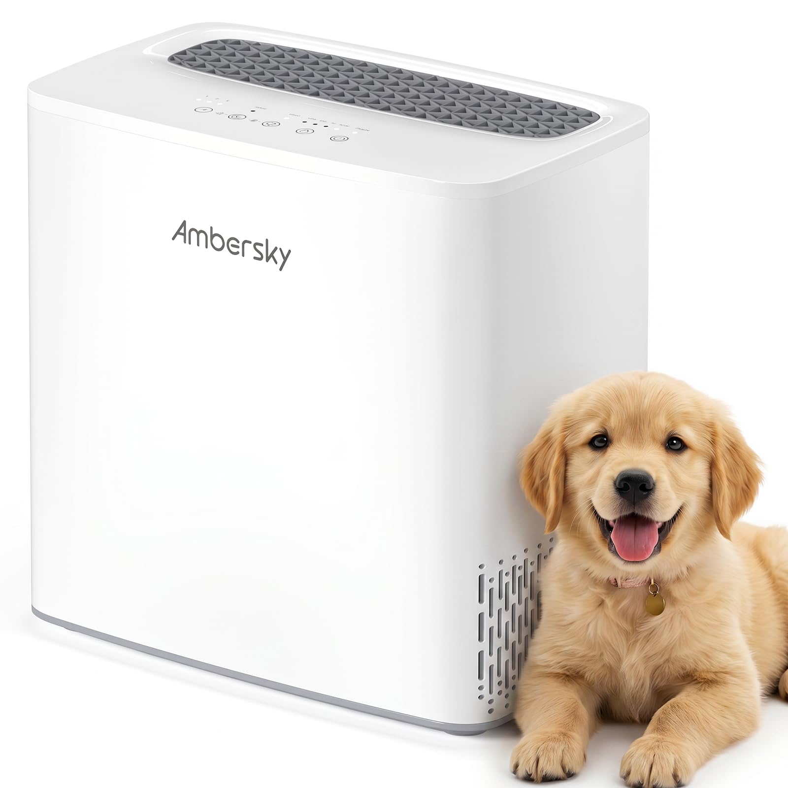Purificateur d'air maison Ambersky avec filtre HEPA et mode auto