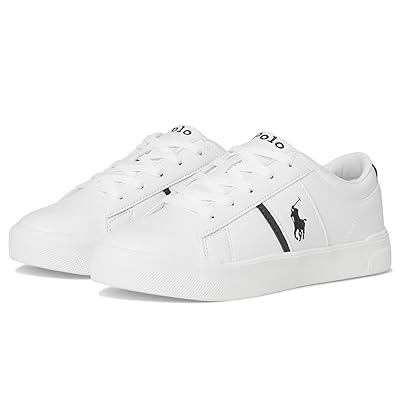 Polo Ralph Lauren Kids Frazier (Big Kid) Girls Shoes White/Navy