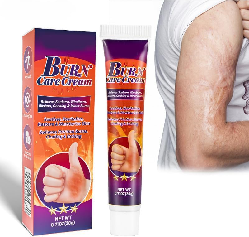 Burn Gel | Burn Care Cream,20g Scar Removal Cream, Burn Ointment for Temporary Relief of Minor Burns, Cuts