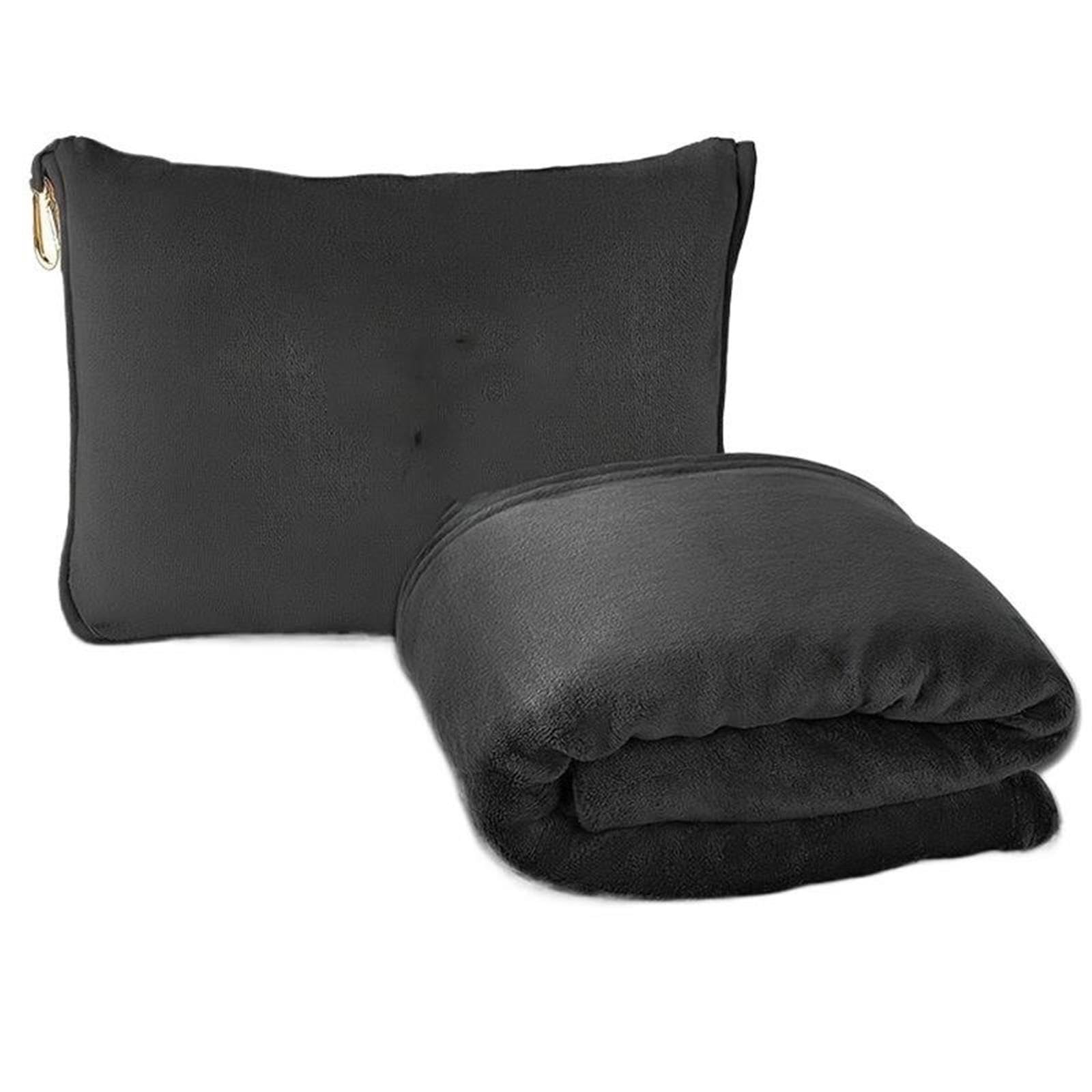 2 Almohadas y Mantas de Doble Uso para Viajes, Tren, Avión