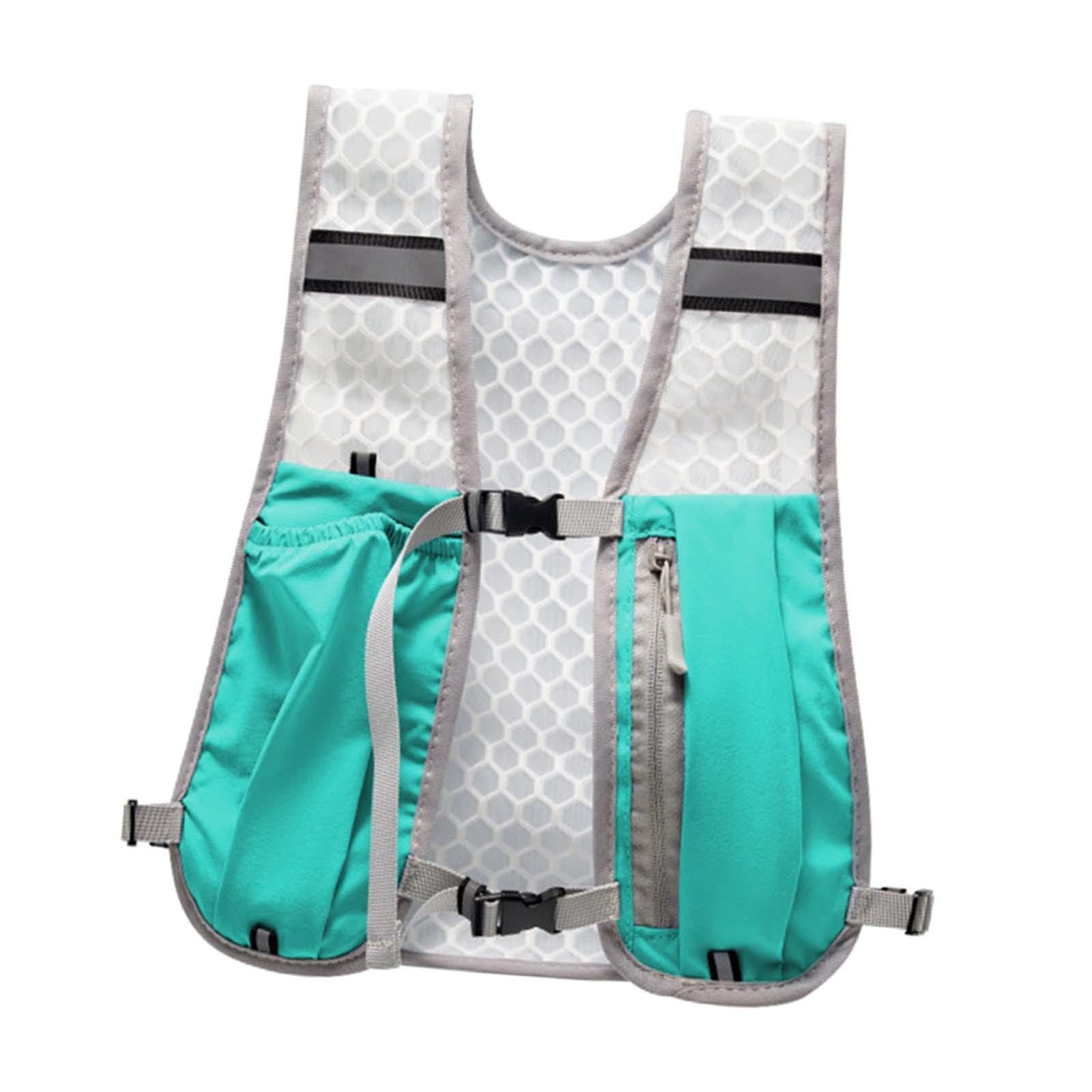 Hydration Vest for Men Women Reflective Water Pack for Trail Race Marathoner Blue| Sports Equipment | Outdoor Sports Gear | Exercise Gear-image-40