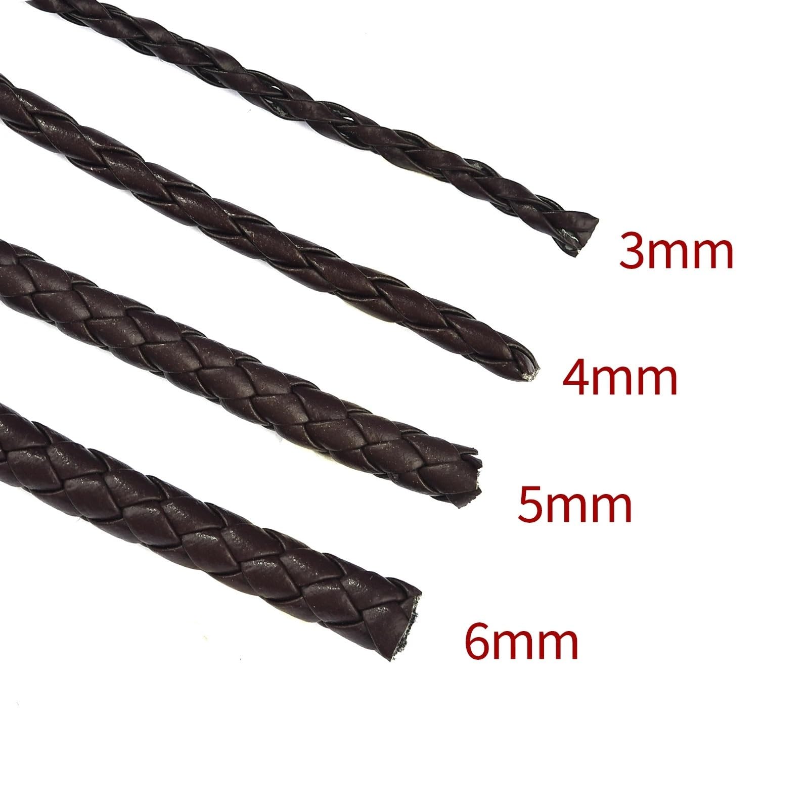 Cavo intrecciato in pelle PU 2M