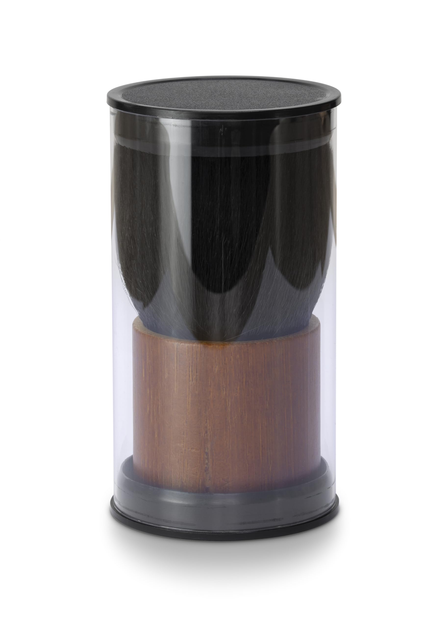 Dynavox CB-1 pędzel do czyszczenia płyt gramofonowych, szczotka do czyszczenia z bambusowym uchwytem, delikatne i miękkie włosie z włókien syntetycznych do skutecznego usuwania kurzu
