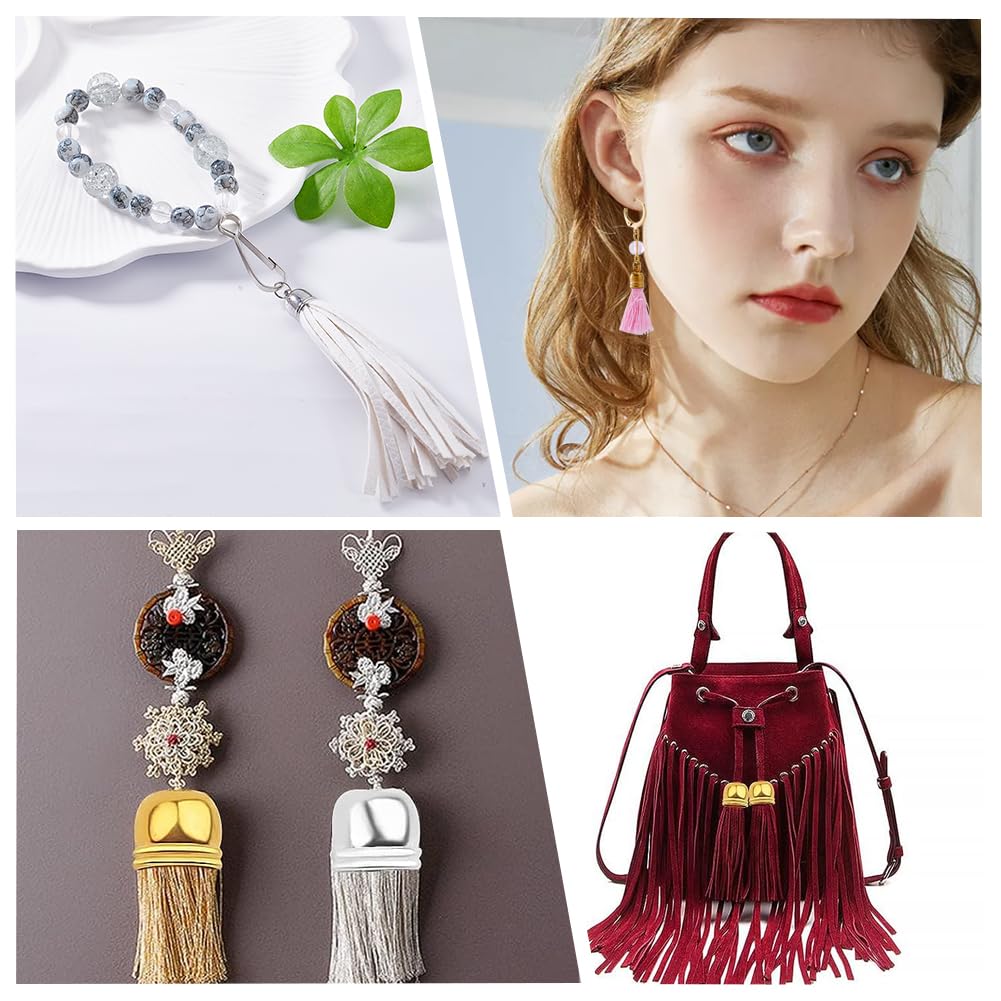 SUNNYCLUE 1 Boîte De 50 Bouchons à Pompon En Argent Et Or