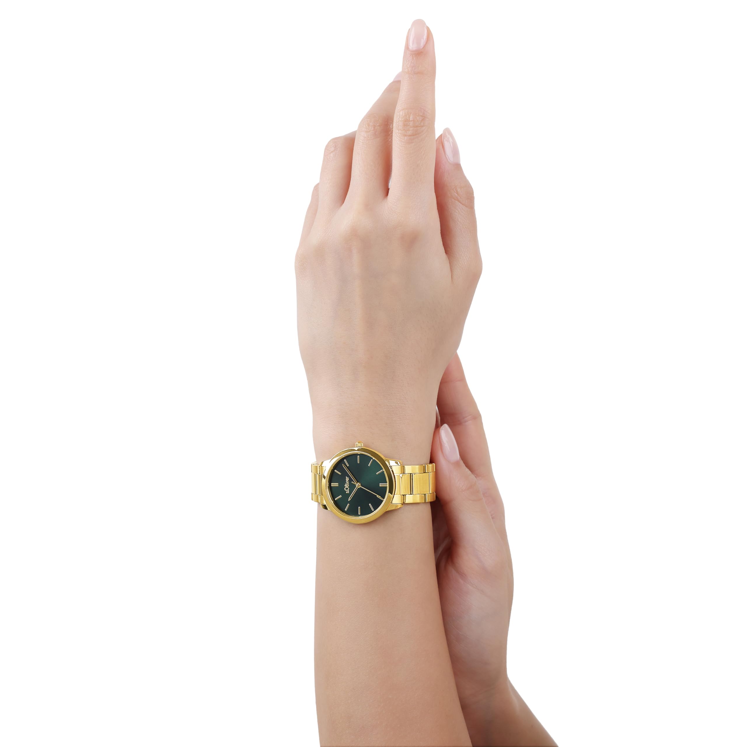 s.Oliver Armbanduhr Damen Quarzuhr Analog, mit Edelstahl Armband, 3 bar Wasserdicht, Kommt in Uhren Geschenk Box