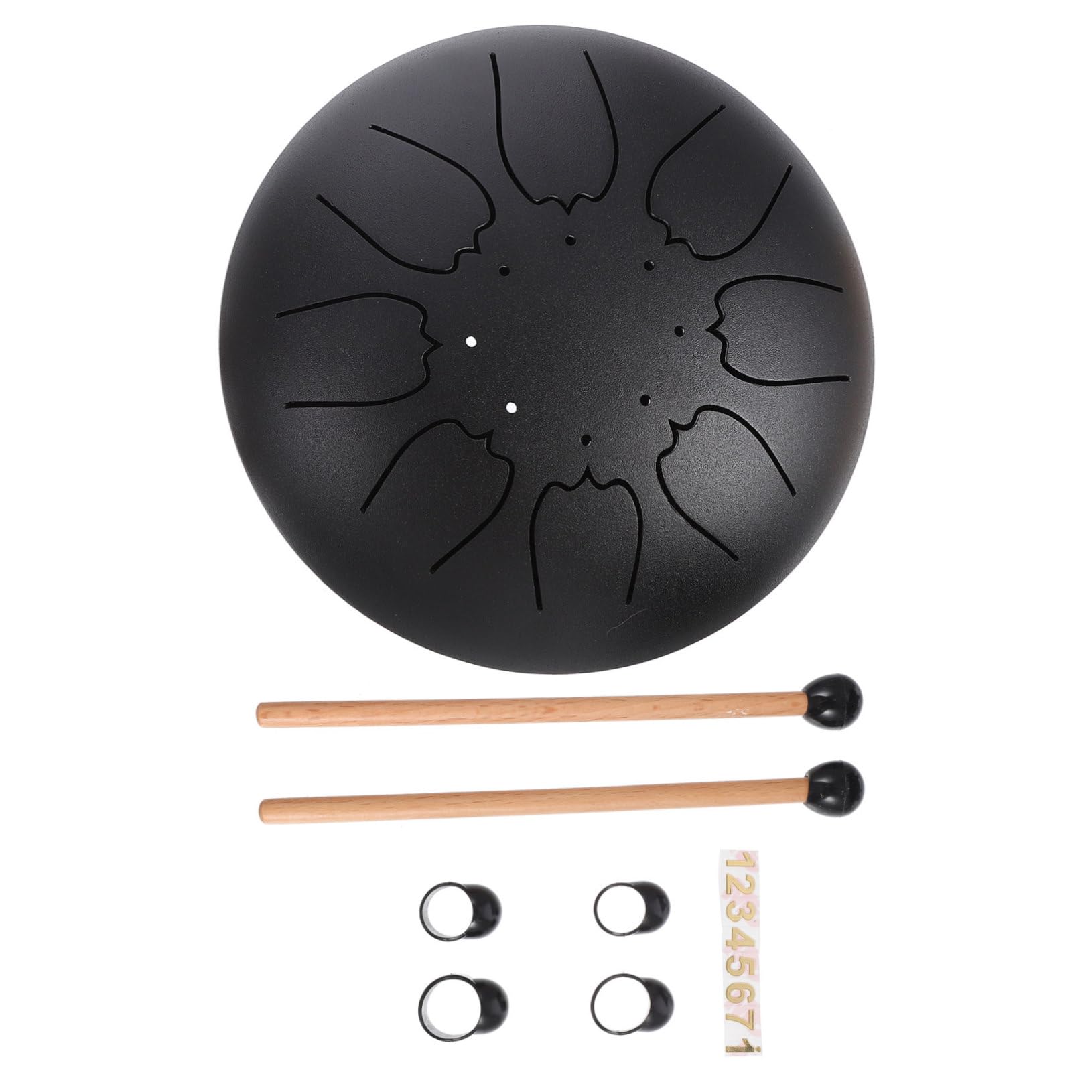 BESPORTBLE Drum Sets for Boys and Girls Adults Portable 6-inch Ethereal Drum Sound