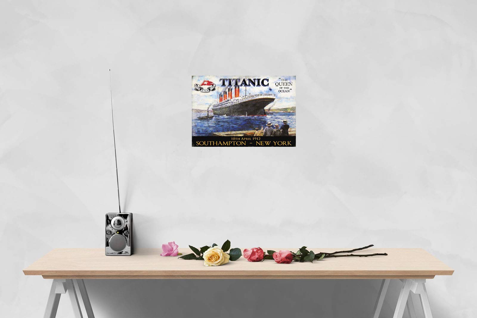 Plaque métal publicitaire 30 x 40 cm : Monaco Grand Prix 1935