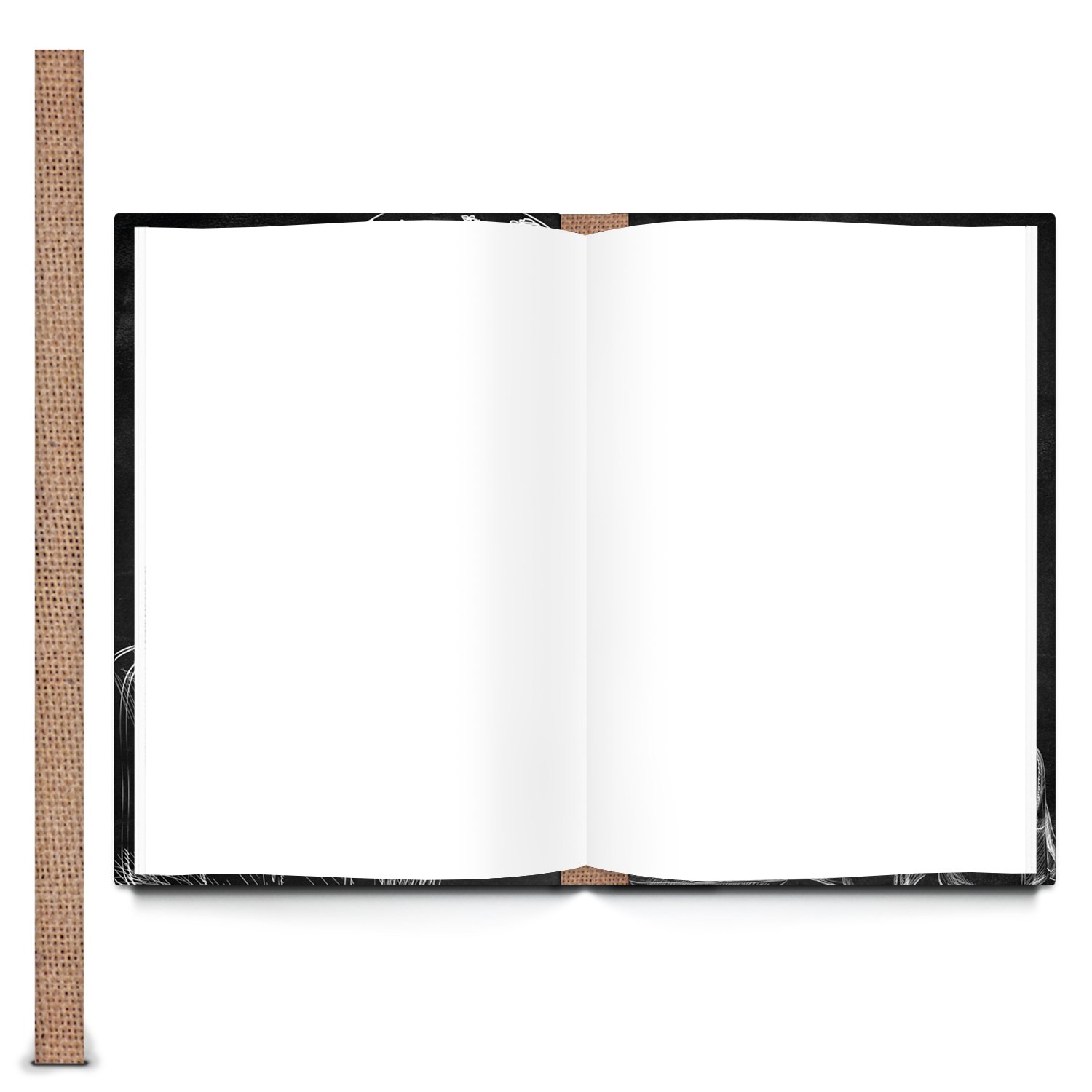 Logbuch-Verlag libro degli ospiti Guestbook nero bianco marrone formato A4 copertina rigida 164 pagine vuote effetto lavagna gesso vintage ideali per ospiti internazionali casa vacanza hotel pensione